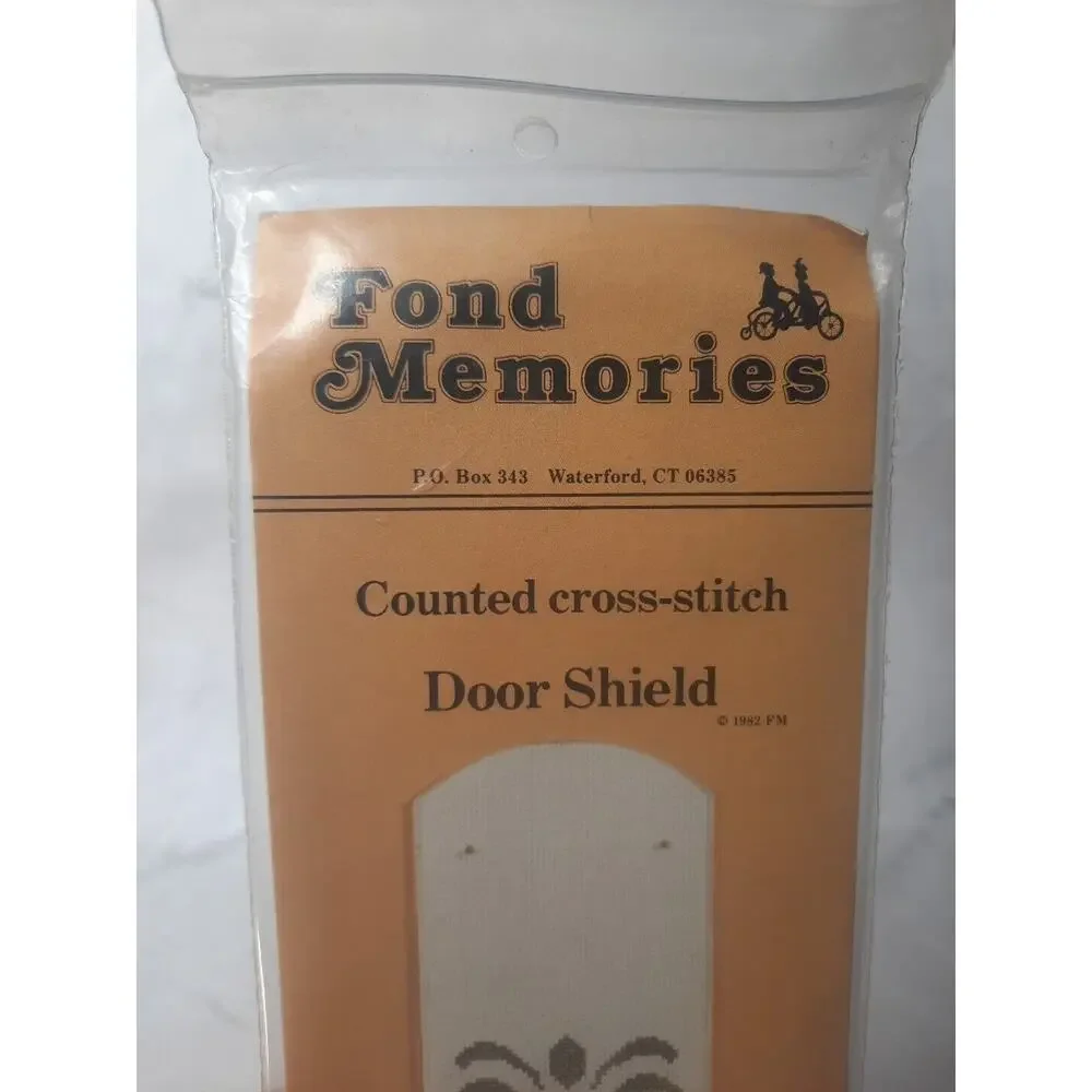 Fond Memories Counted Cross Stitch Door Shield Kit Stenciled Pineapple